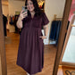 The Muse Dress in Chocolate