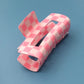 Jumbo Checker Hair Clips