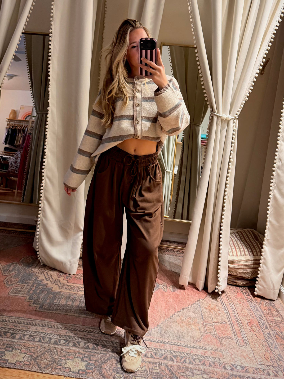 Free Spirit Barrel Leg Pants