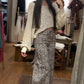 Leopard High Rise Wide Leg Jeans