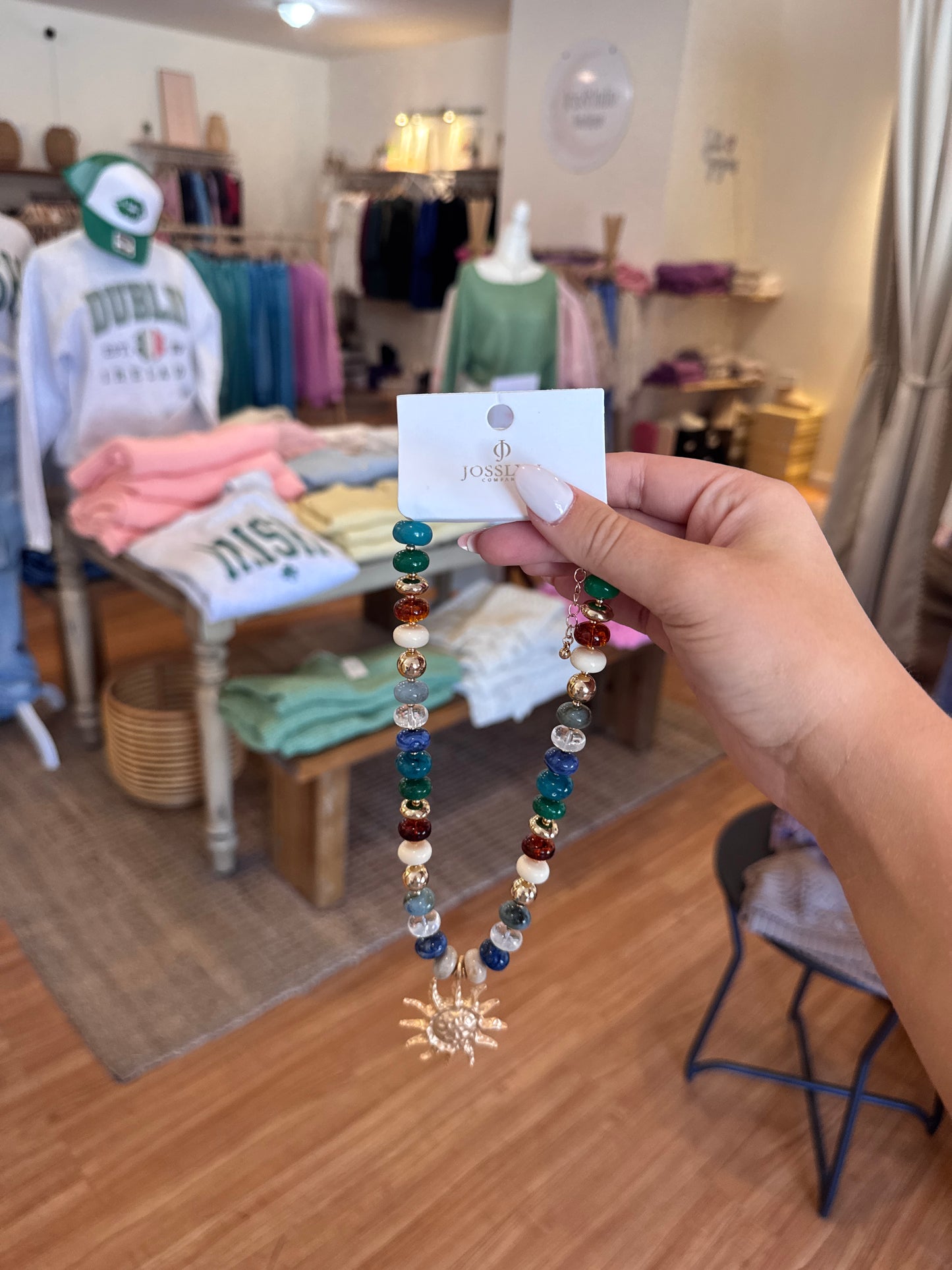Chunky Beaded Sunshine Necklace
