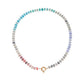 Natural Stone Semi-precious Glass Mixed Necklace- sweet tart