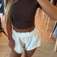 Brown Soft Knit Tee