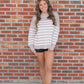 Exposed Seam Oversized Sweater