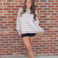 Exposed Seam Oversized Sweater