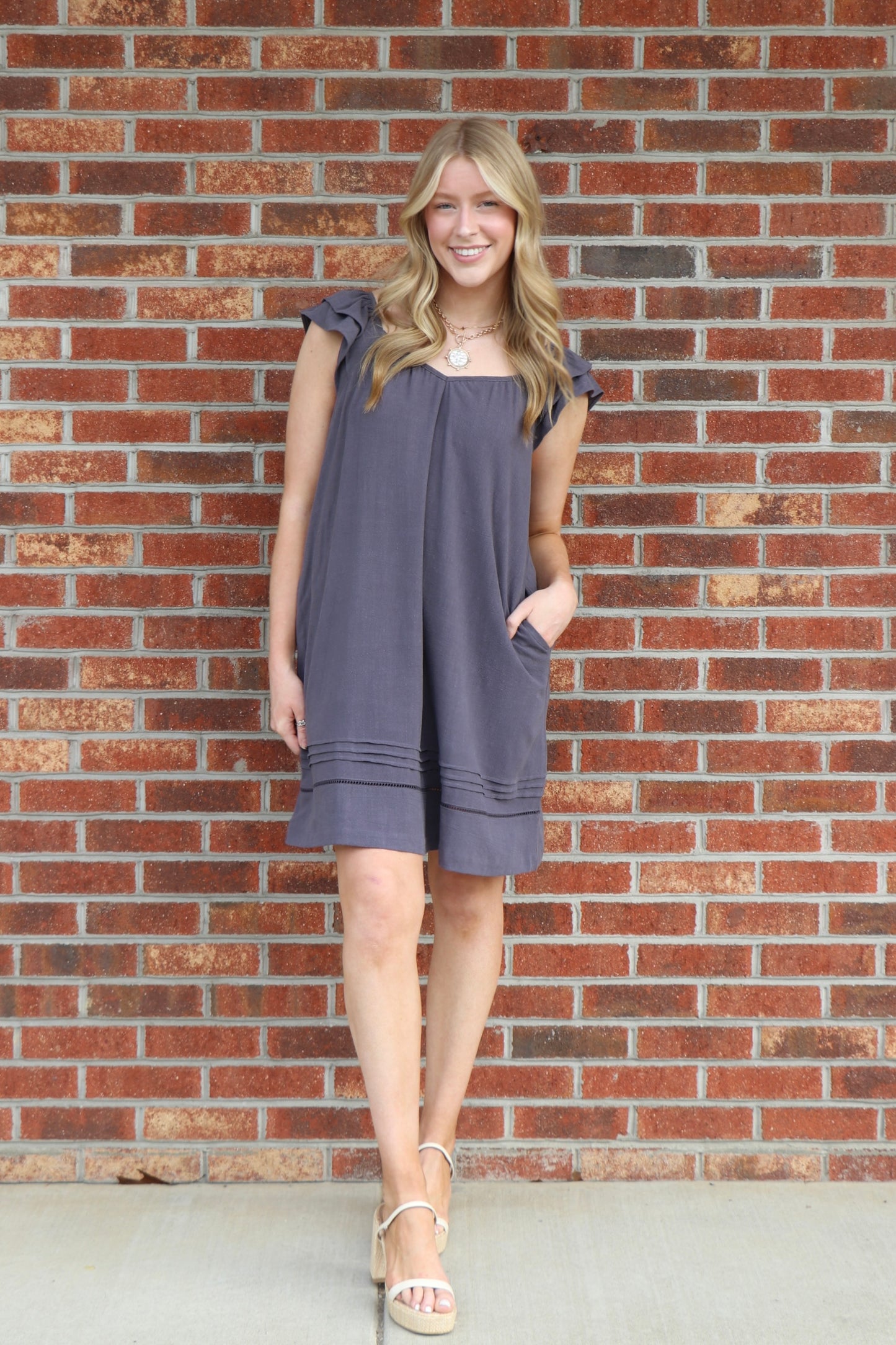 Linen Shift Dress