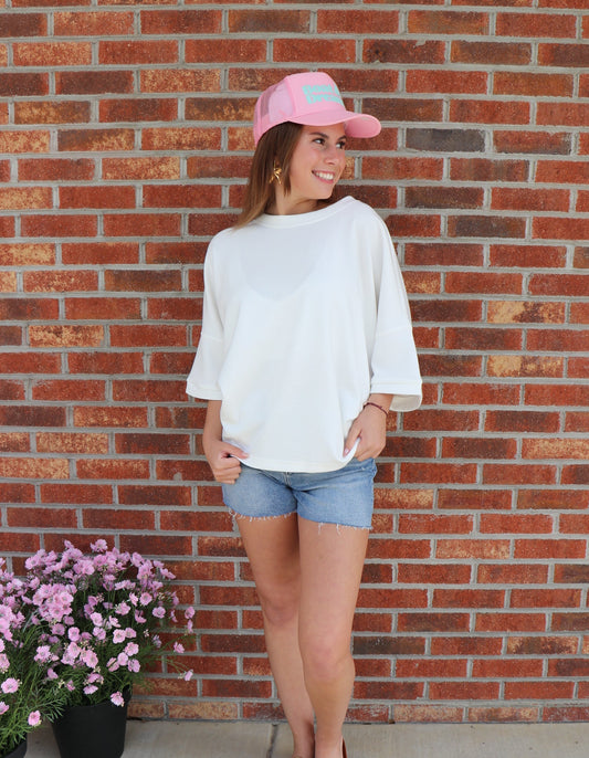 Scuba Top in Vanilla