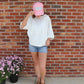 Scuba Plus Size Top in Ivory