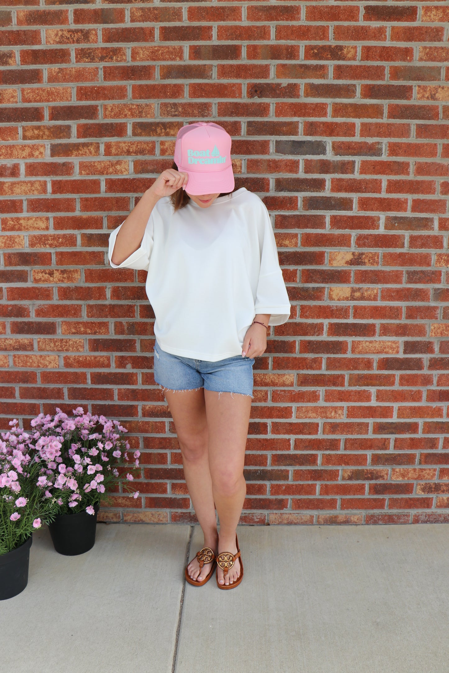 Scuba Plus Size Top in Ivory