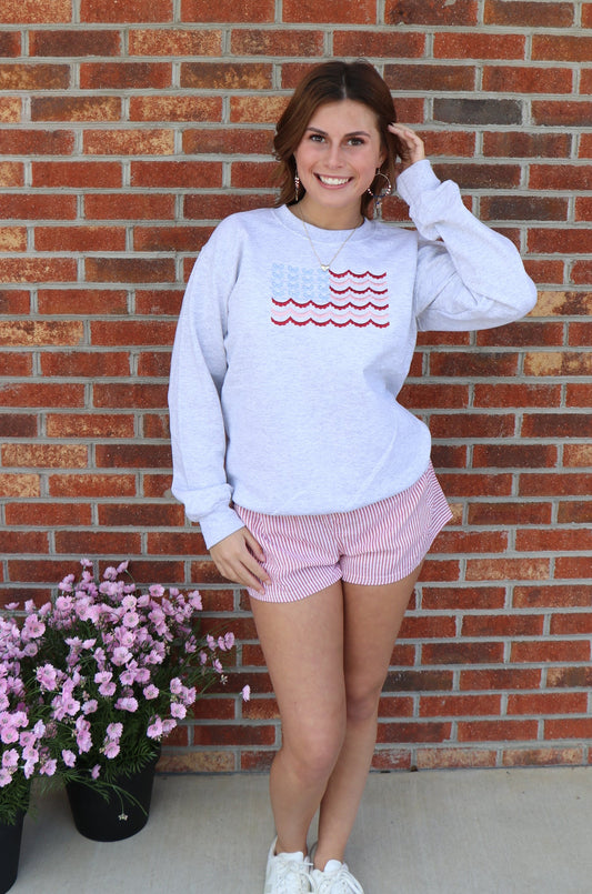Bows & Stripes Sweatshirt