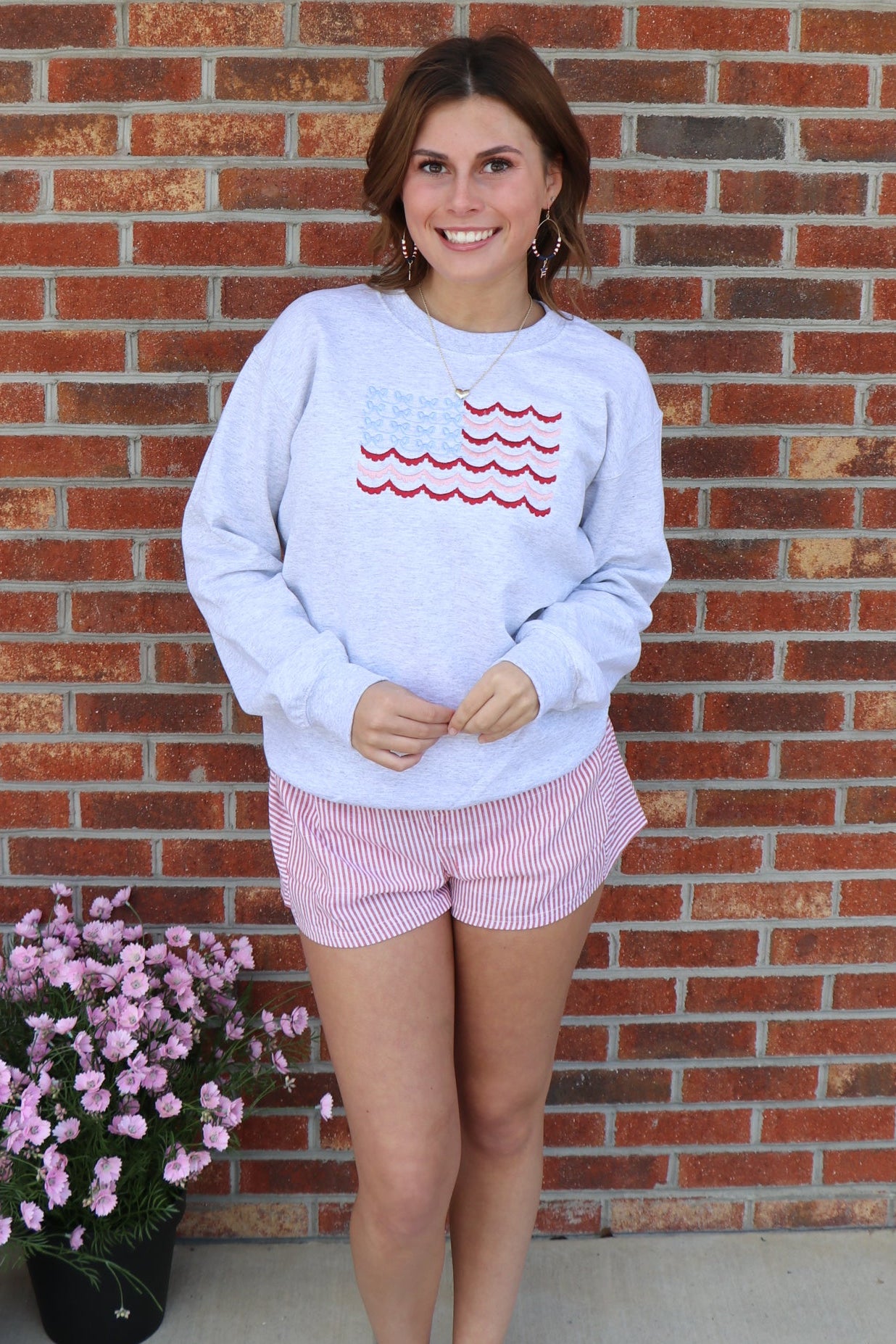 Bows & Stripes Sweatshirt