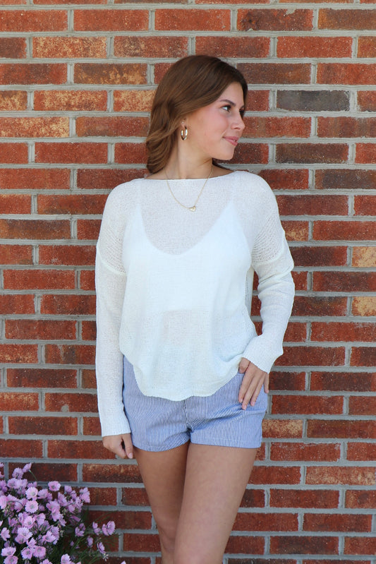 Lightweight Drop Shoulder Sweater