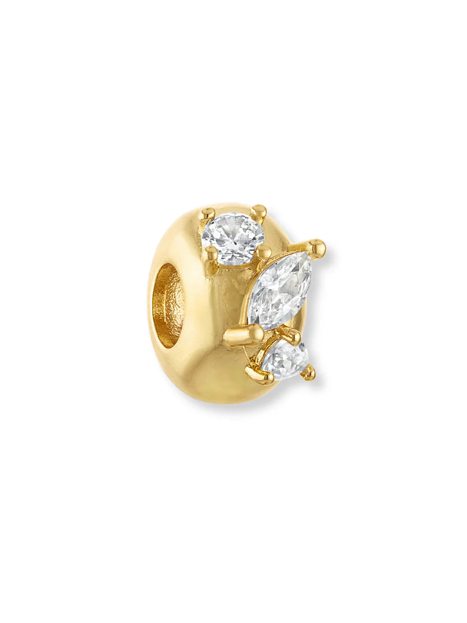 Kinsey Triple Stone Rondelle Slide