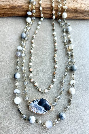 Florence Necklace Gray