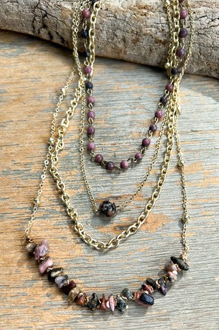 Palmer Necklace Mauve