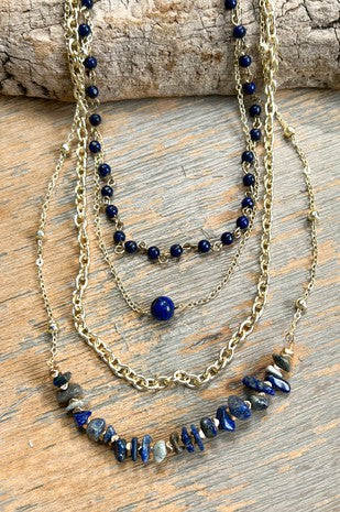 Palmer Necklace Blue