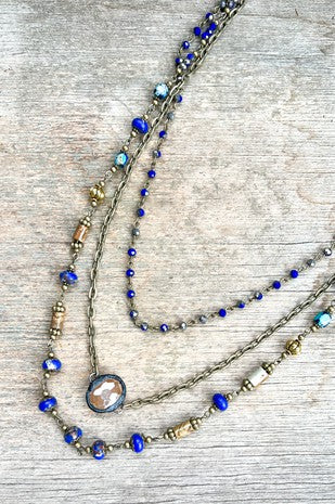 Justina Necklace Blue