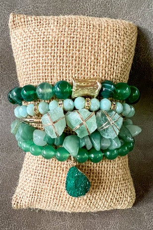 Elyse Bracelet Set Jade