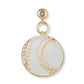 Kinsey White Baseball Grip Charm