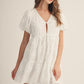 Whispering Bloom Dress - White