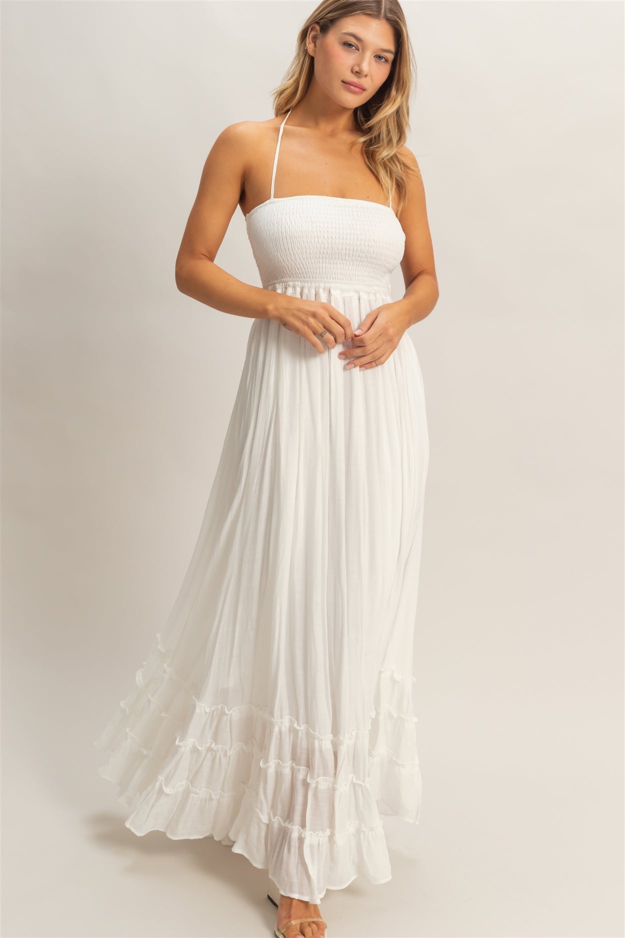 Ocean Breeze Dress- White
