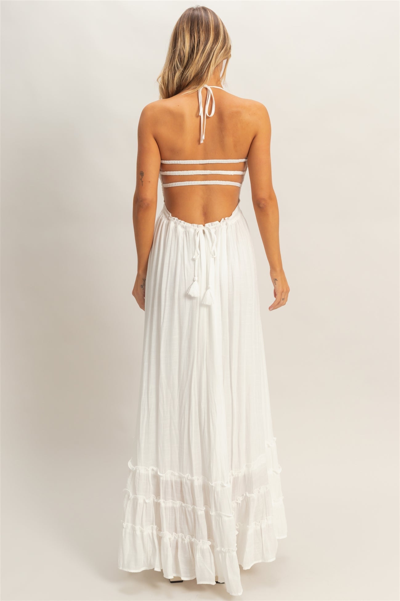 Ocean Breeze Dress- White
