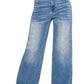 Wide Leg Cropped Denim Pants