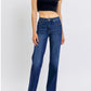 Judy Blue Mid Rise- Tummy Control - Classic Straight Leg Denim Jeans