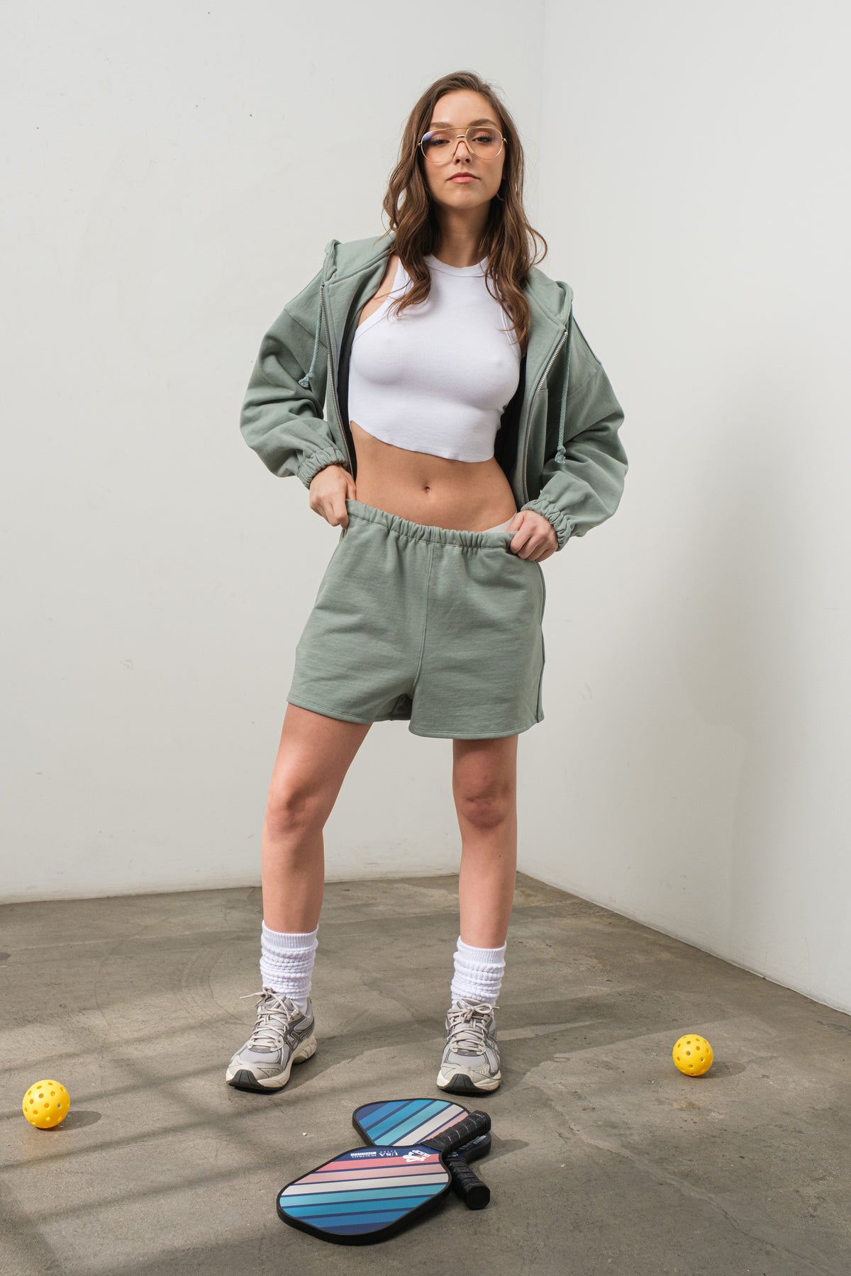 Crop Top Kaki à Nouer Devant Miss Selfridge Taille 8 - Occasion Très Bon état