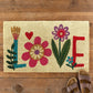 Natural Life Bungalow Doormat - Love