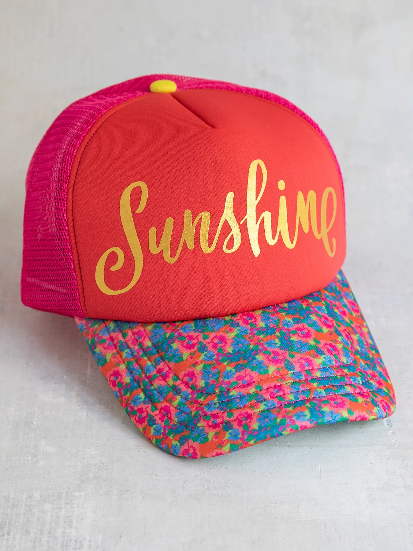 Natural Life Adjustable Trucker Hat- Sunshine