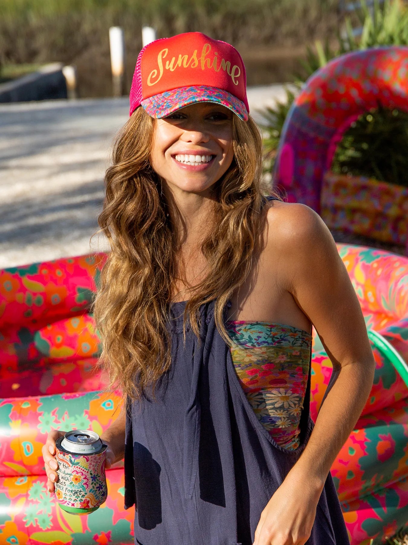 Natural Life Adjustable Trucker Hat- Sunshine