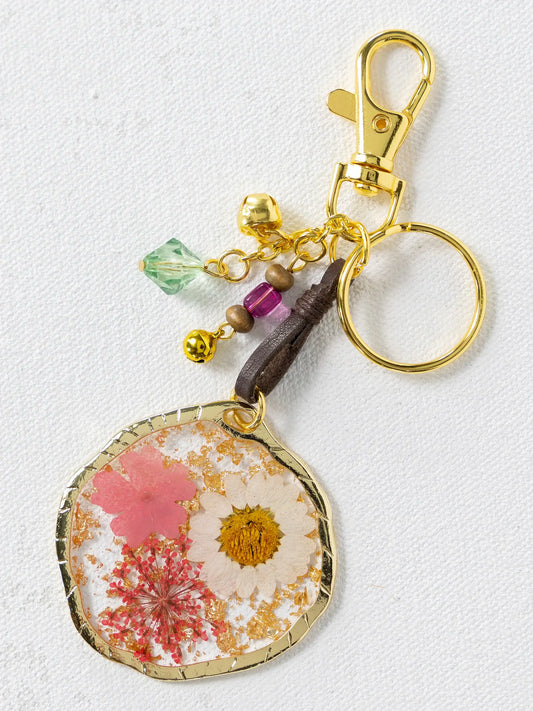 Natural Life Pressed Flower Keychain