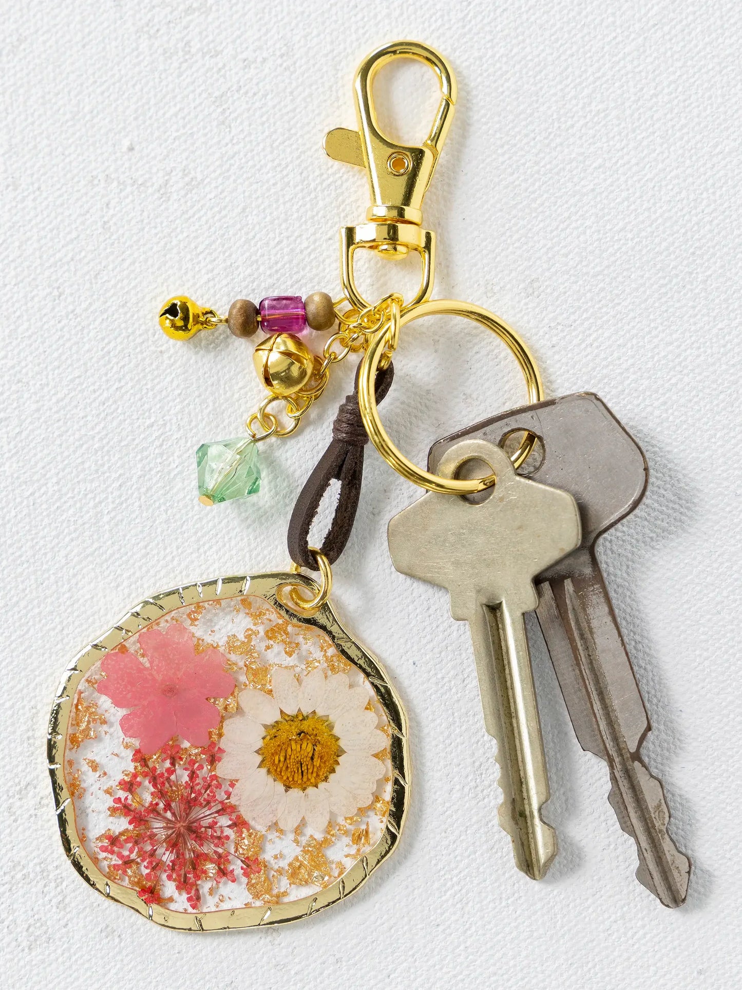Natural Life Pressed Flower Keychain