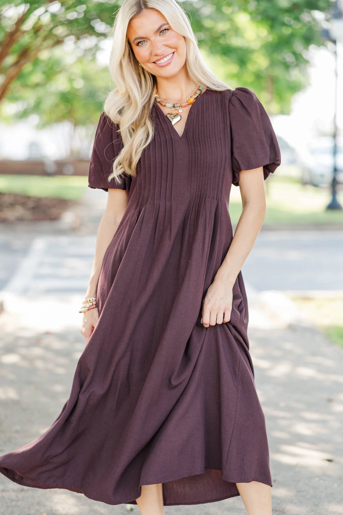 The Muse Dress in Chocolate