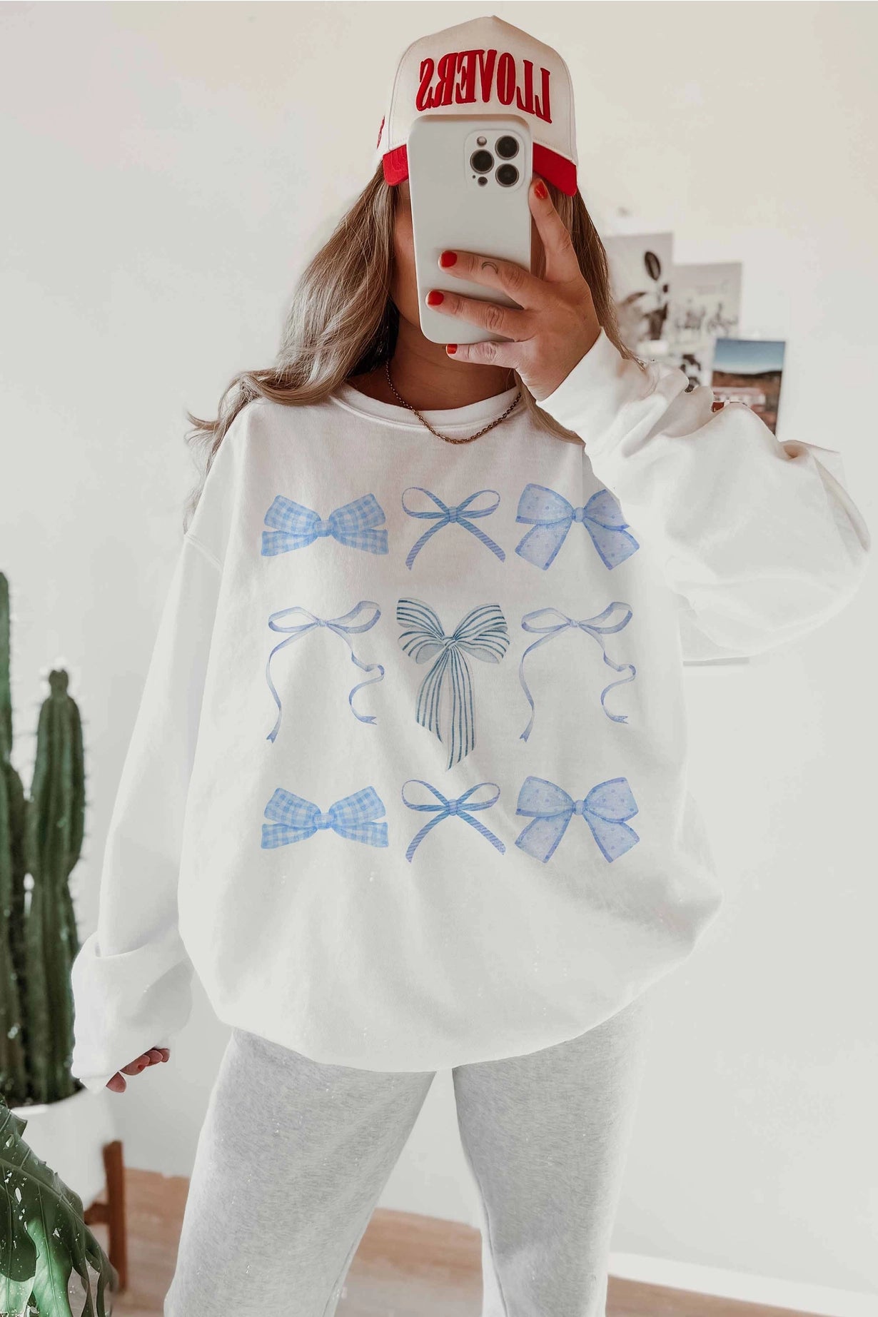 Blue Bows Sweatshirt