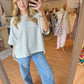 Scuba Top in Heather Grey