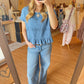 Denim Sky Top