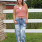Strawberry Stripe Henley Tank Top