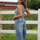 Mocha Sky Henley Tank Top