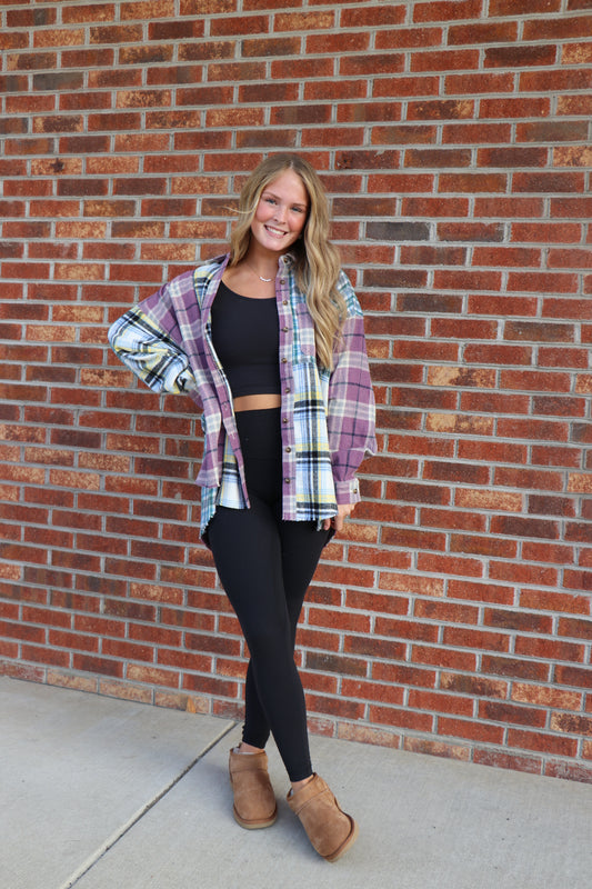 Cindy Flannel Top