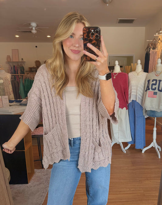 Carmel Almond Cardigan