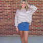 Exposed Seam Oversized Sweater