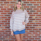 Exposed Seam Oversized Sweater