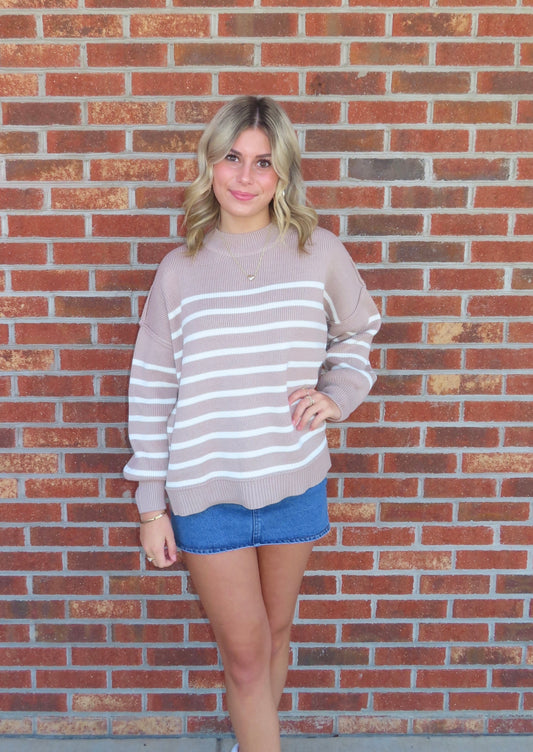 Exposed Seam Oversized Sweater