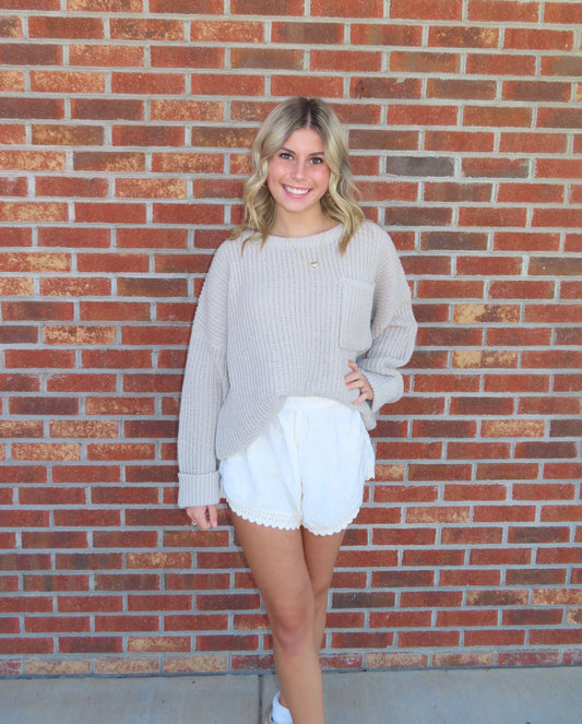 Chill Sweater in Taupe