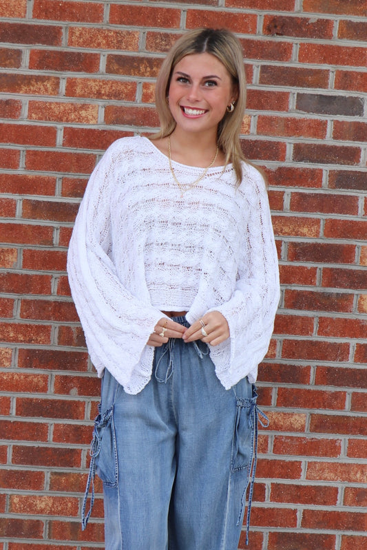 Unbothered Pullover in Ivory