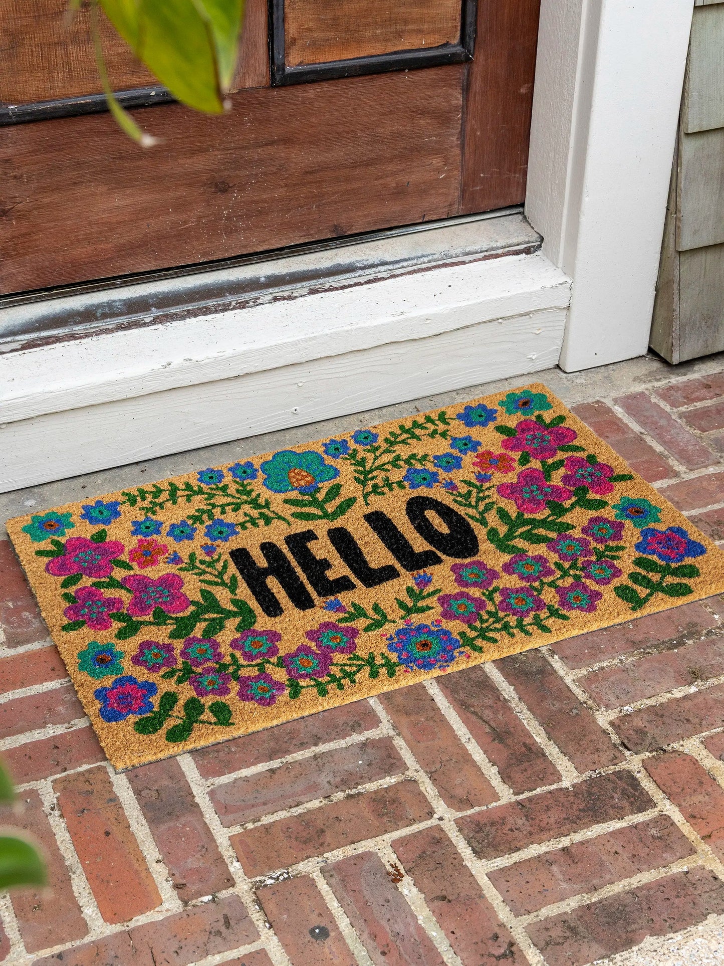 Natural Life Bungalow Doormat - Hello