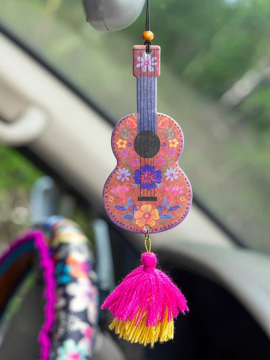 Natural Life Car Air Freshener - Guitar