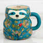 Natural Life Folk Art Coffee Mug - Sylvia The Sloth